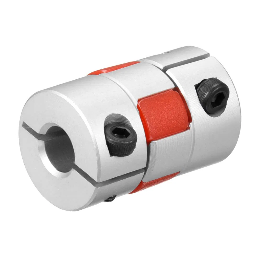 sourcing map Acoplamiento Flexible de Eje de 8mm a 8mm, Acoplador 30mm Longitud 20mm Diámetro, Conector de Aleación de Aluminio para Servomotor Paso a Paso