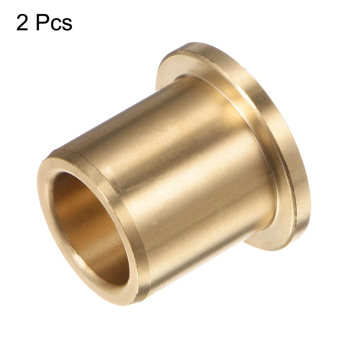 QUARKZMAN 2uds Brida Cojinete Manguito 16mm Interior Diámetro 22mm OD 25mm Longitud 3mm Brida Grosor Bronce Buje Autolubricantes Bujes Manguito para Industriales Equipos
