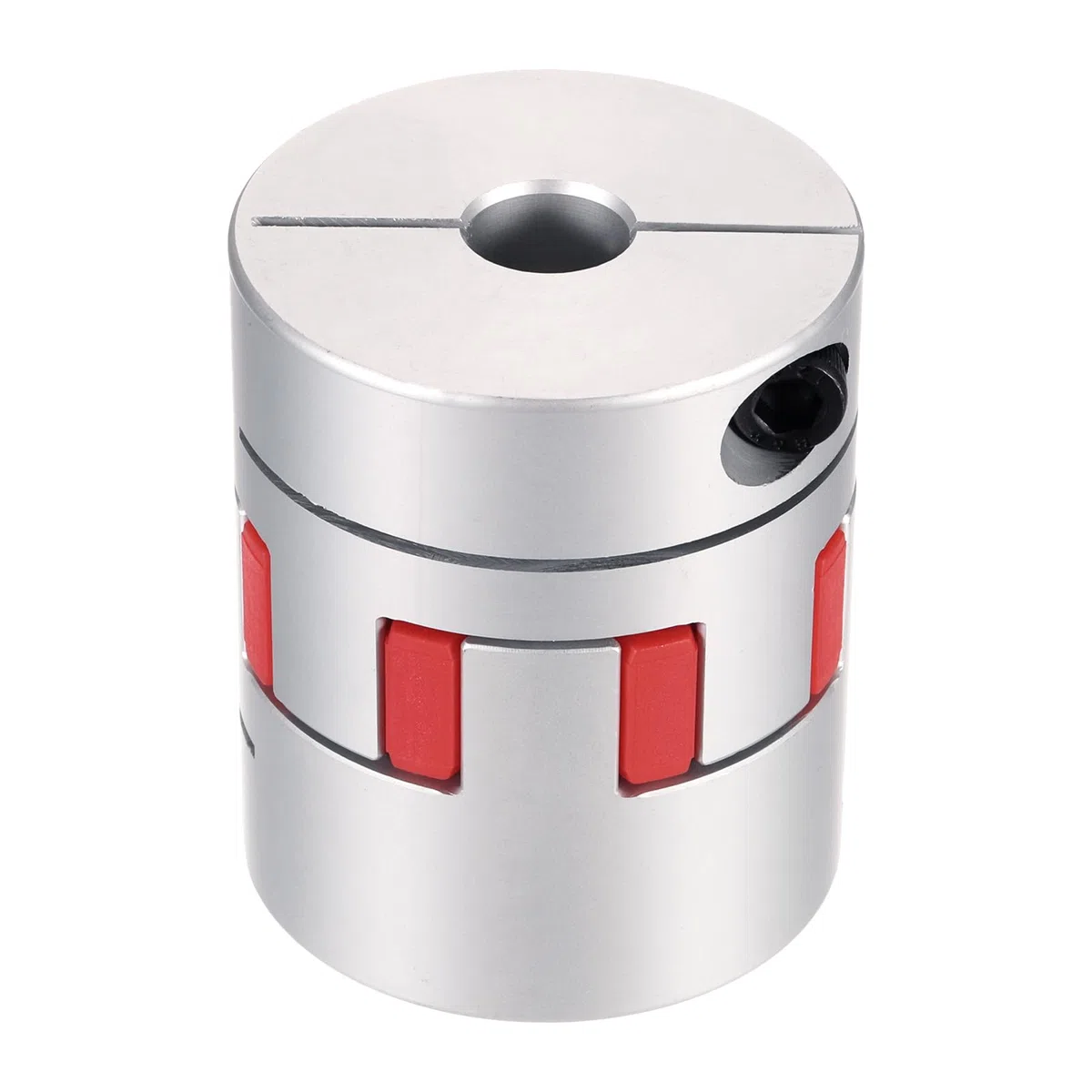 QUARKZMAN Acoplamiento de eje de aluminio de 16 mm a 28 mm Acoplamiento flexible de araña L66mm x D55mm Acoplador de eje de araña Conector conjunto para impresoras 3D