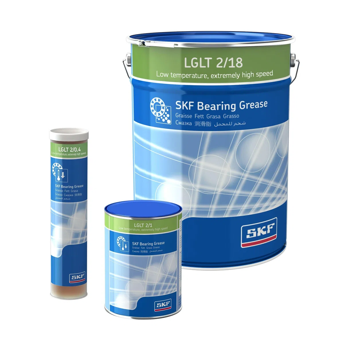 SKF LGLT 2/0.4 Low temperature, extremely high speed bearing grease