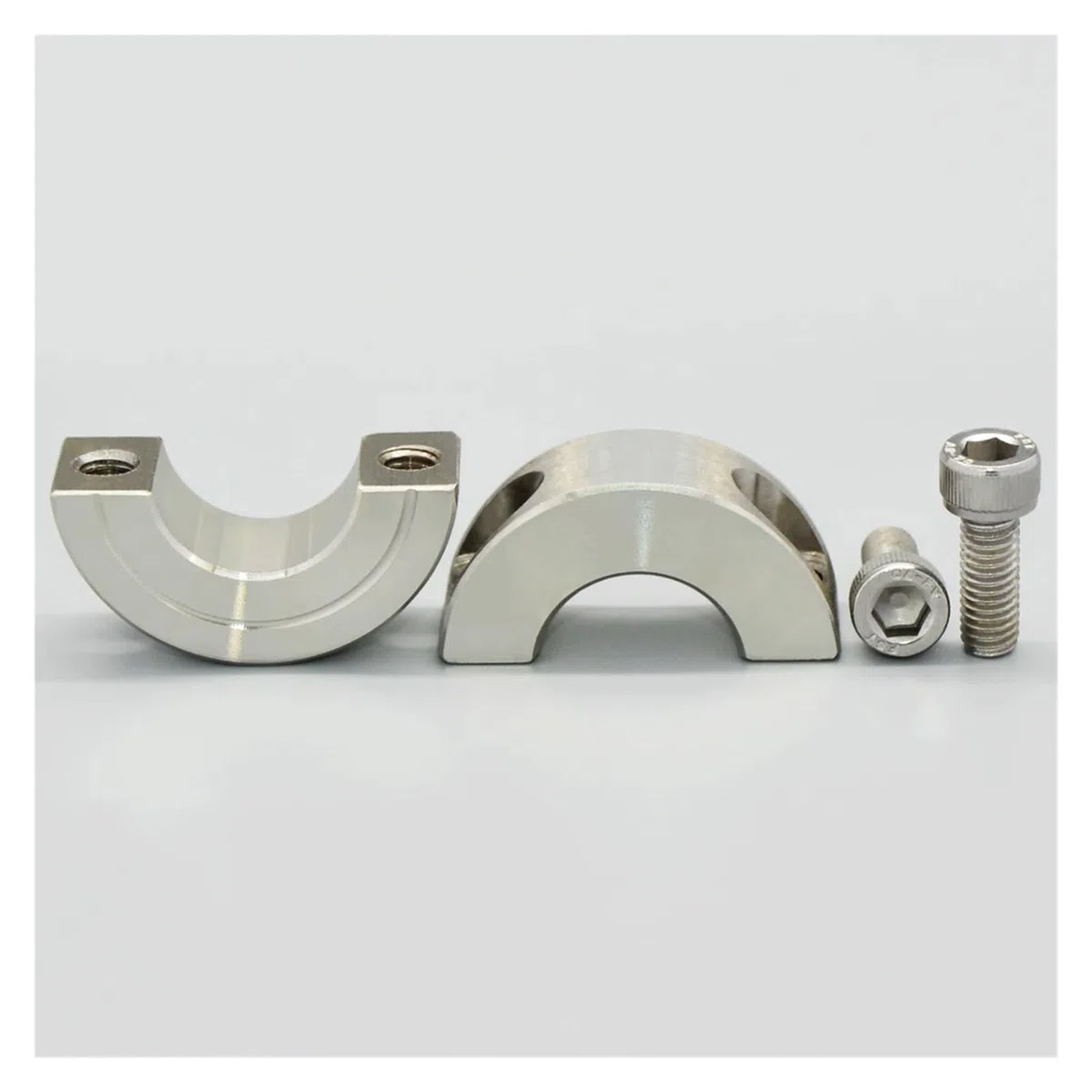 SCS - Collarines de Eje de Acero Inoxidable Anillo de fijación Dividido Anillo de retención atornillado Anillo de ubicación Sujetador Abrazadera de Garganta(SCS-D90-E122-B23)