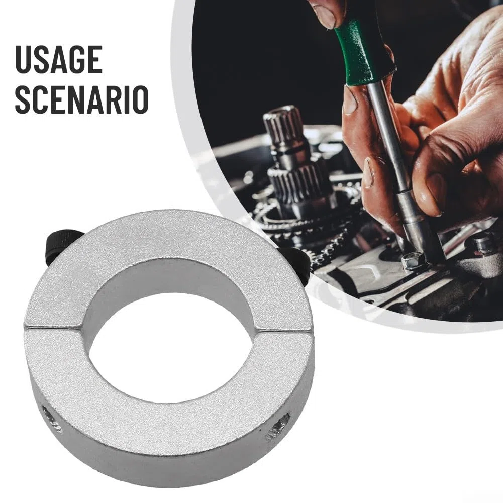 Abrazadera de cuello de eje dividido doble de aleación de aluminio de dos piezas con tornillos de tapa DIN 912, mecanizado de precisión para maquinaria industrial y CNC, resistente a la corrosión (35