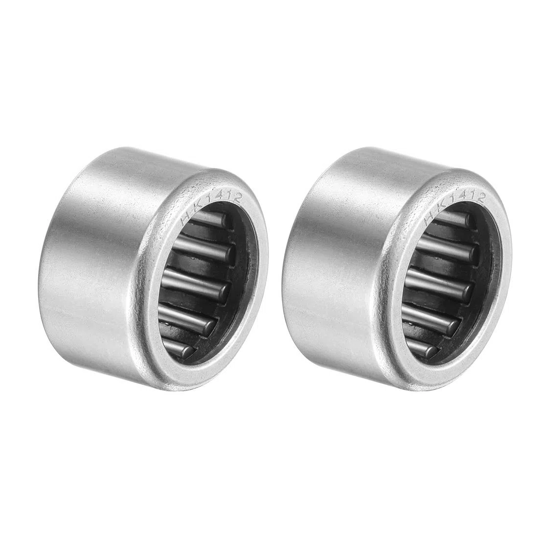 sourcing map Rodamiento de Agujas, 14x20x12mm Cojinetes de Rodillos de Aguja HK1412, Rodamientos de Agujas de Empuje con Arandelas para Equipo Mecánico, Instrumentos Eléctrico, 2 Pcs