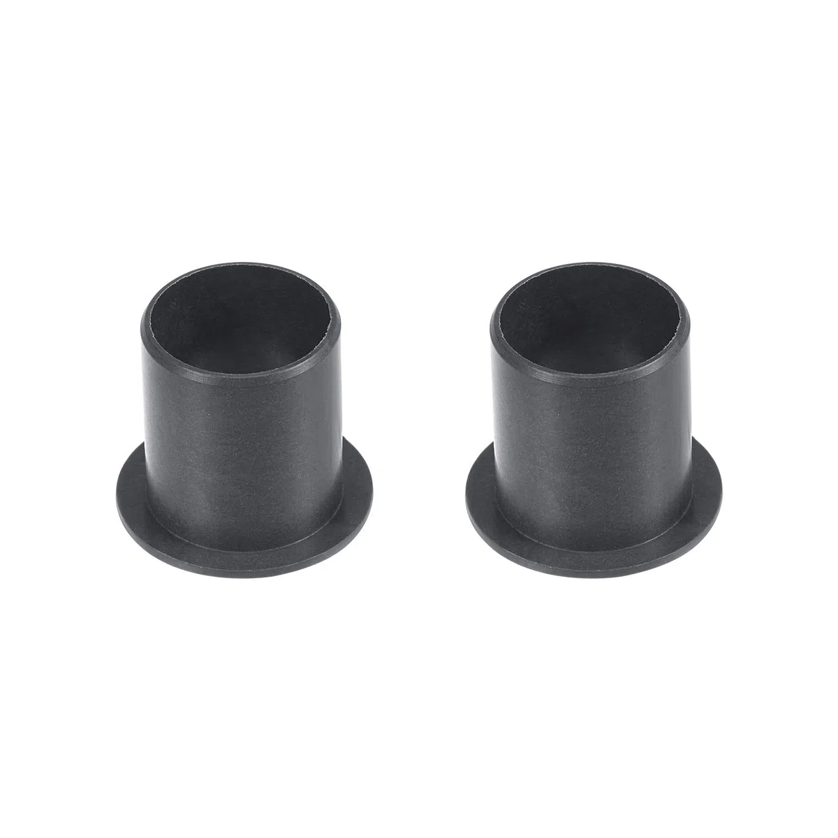 sourcing map Brida Manga Rodamientos 16mm Interior Diámetro 18mm OD 21mm Longitud POM Envuelto Aceite Sin Bujes Negro 2uds