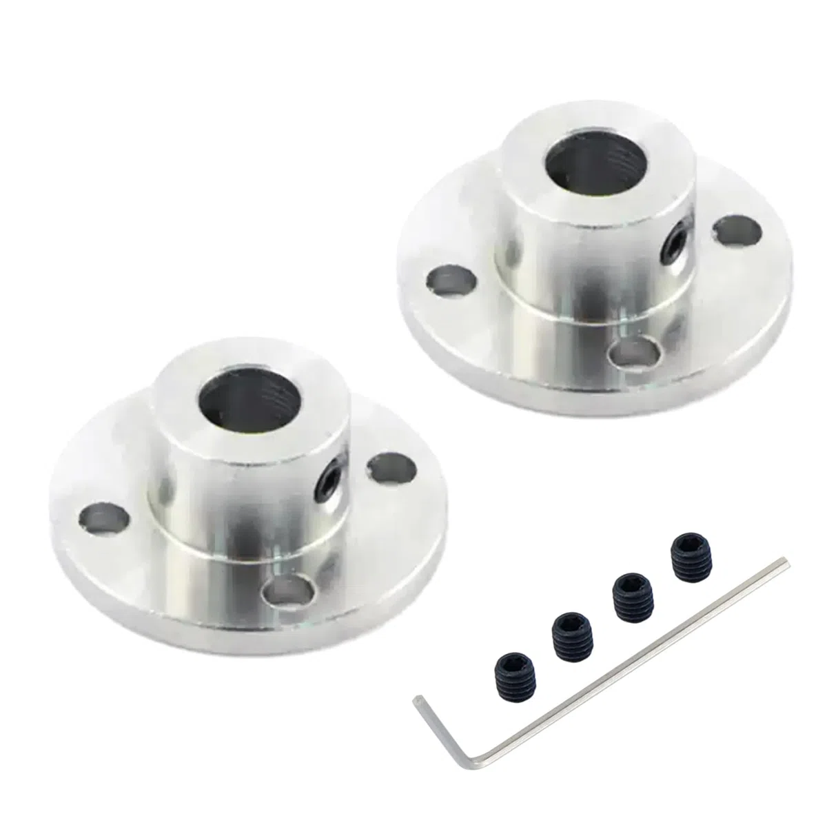 2 Piezas 8mm Rígido Brida Acoplamiento De Eje, Acero Inoxidable Conector De Acoplamiento Del Eje Del Motor Para El Modelo De Rc, Piezas De Bricolaje