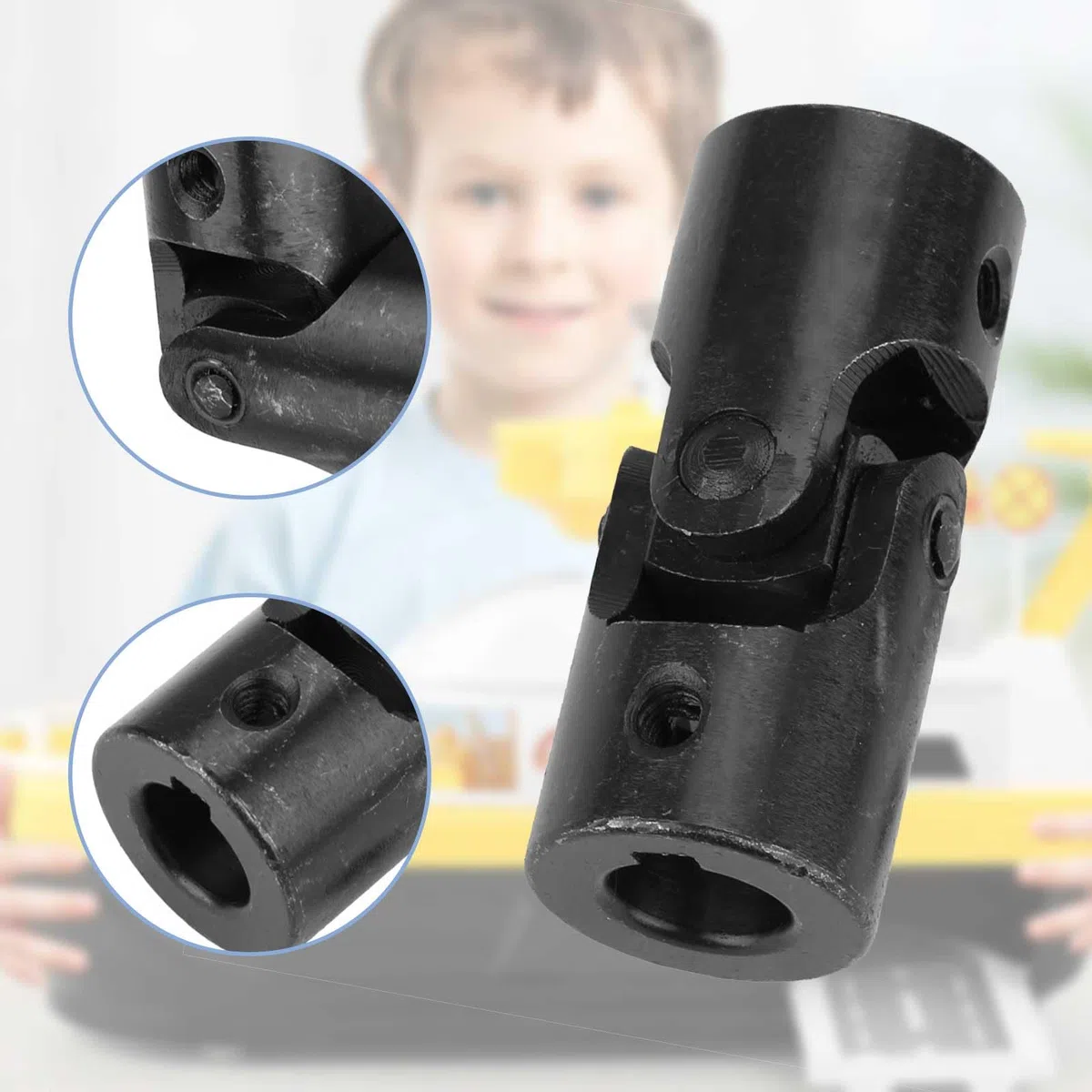 mumisuto Acoplador Junta Universal, 16×32×70 mm Conector Universal de Cardán de Junta, Junta de Acoplamiento de Eje, para Conectar Modelos de Automóviles, Modelos de Barcos, Robot