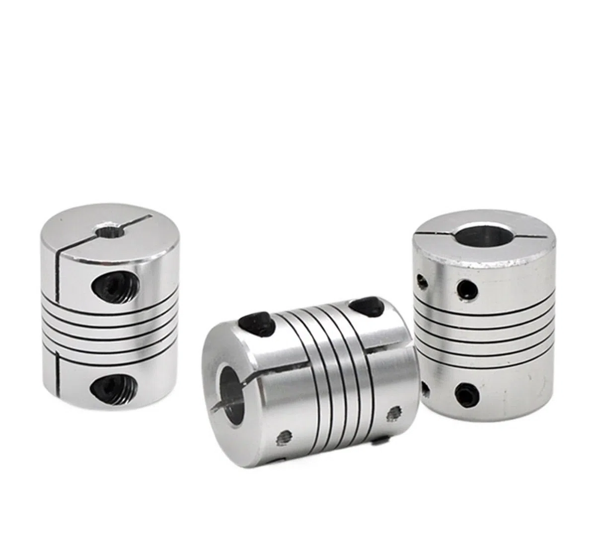 Conector de acoplamiento flexible de flor de ciruelo 1 Uds D32L40 acoplamiento de eje de aluminio conector de Motor de acoplador Flexible(15mm-15mm)