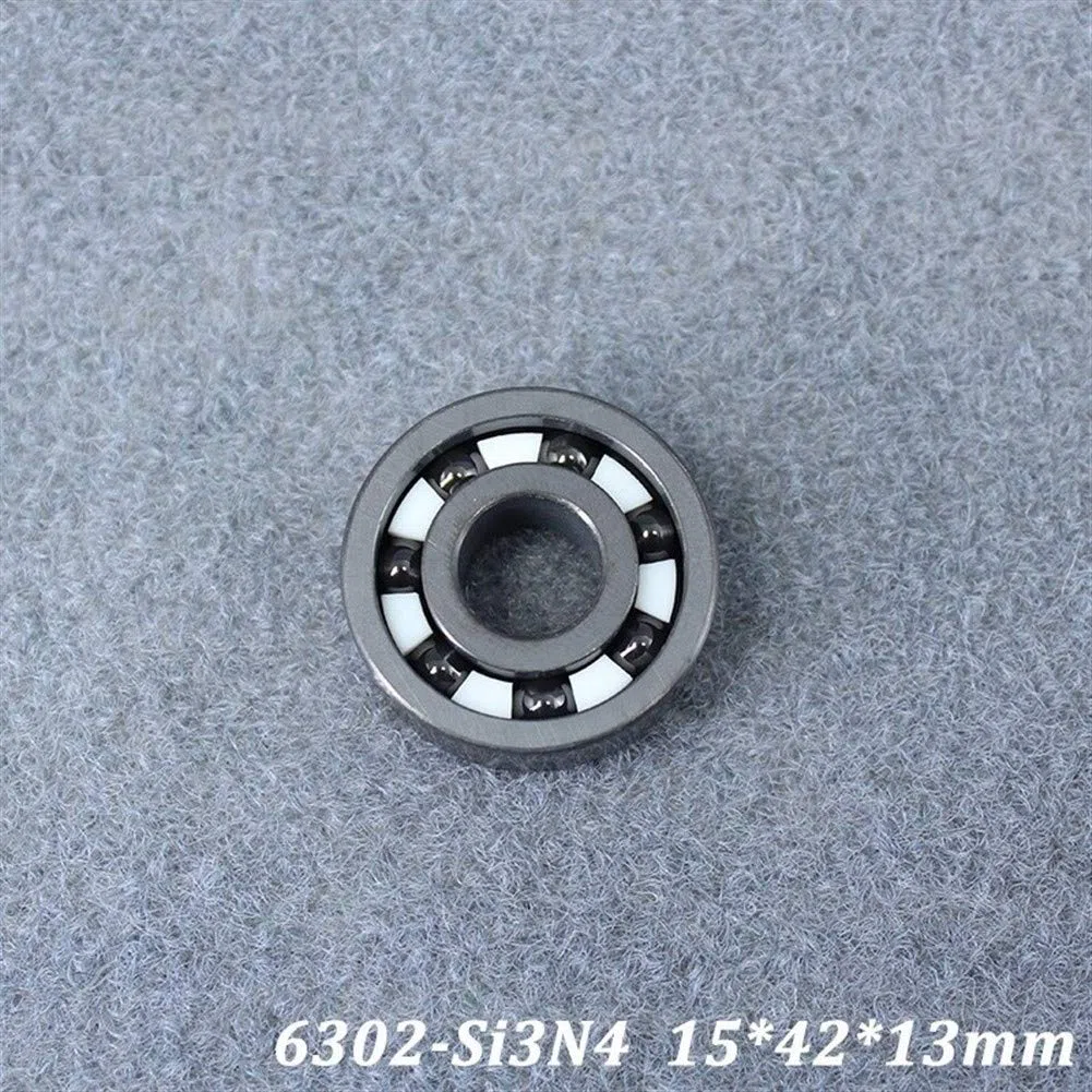 6302 6302CE Cojinete de cerámica Completo 15 * 42 * 13 mm Si3N4 Material Todos los rodamientos de Bolas de cerámica de nitruro de silicio