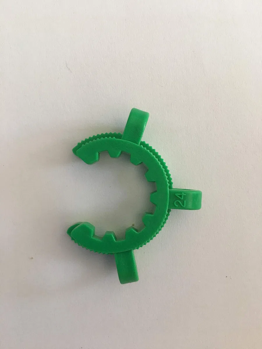 12 piezas Keck Clips Ground Joints #24, Standard Taper POM para articulaciones 24/29 y 24/40