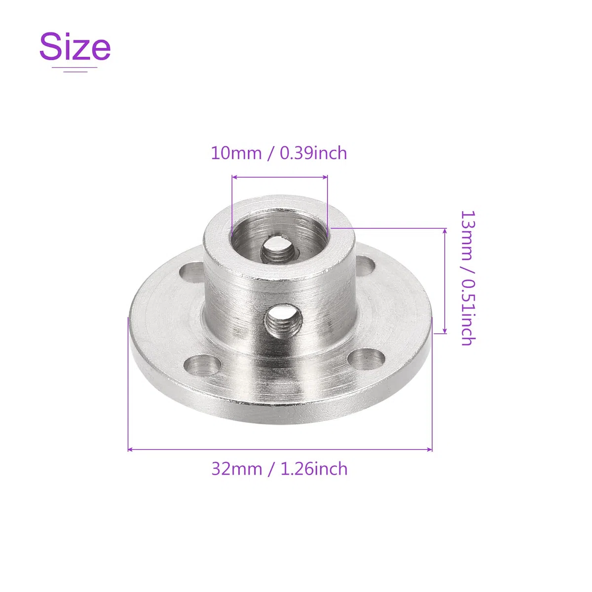 DMiotech 4 Paquete 10mm Brida Acoplamiento Conector Rígido Guía Eje Soporte Acoplador Eje Acoplamiento con M2 Hexagonal Llave y Tornillos para Bricolaje RC Modelo Motores