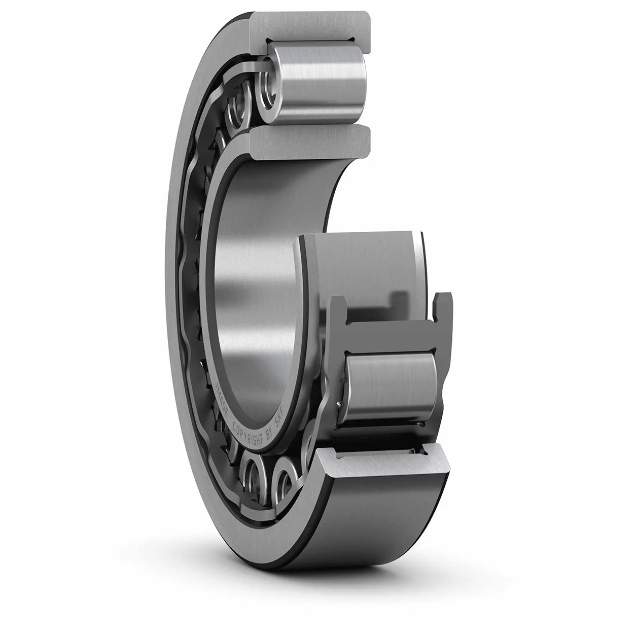 SKF NU 208 ECJ Rodamiento de rodillos radiales cilíndricos, 40 ID, acero de rodamiento