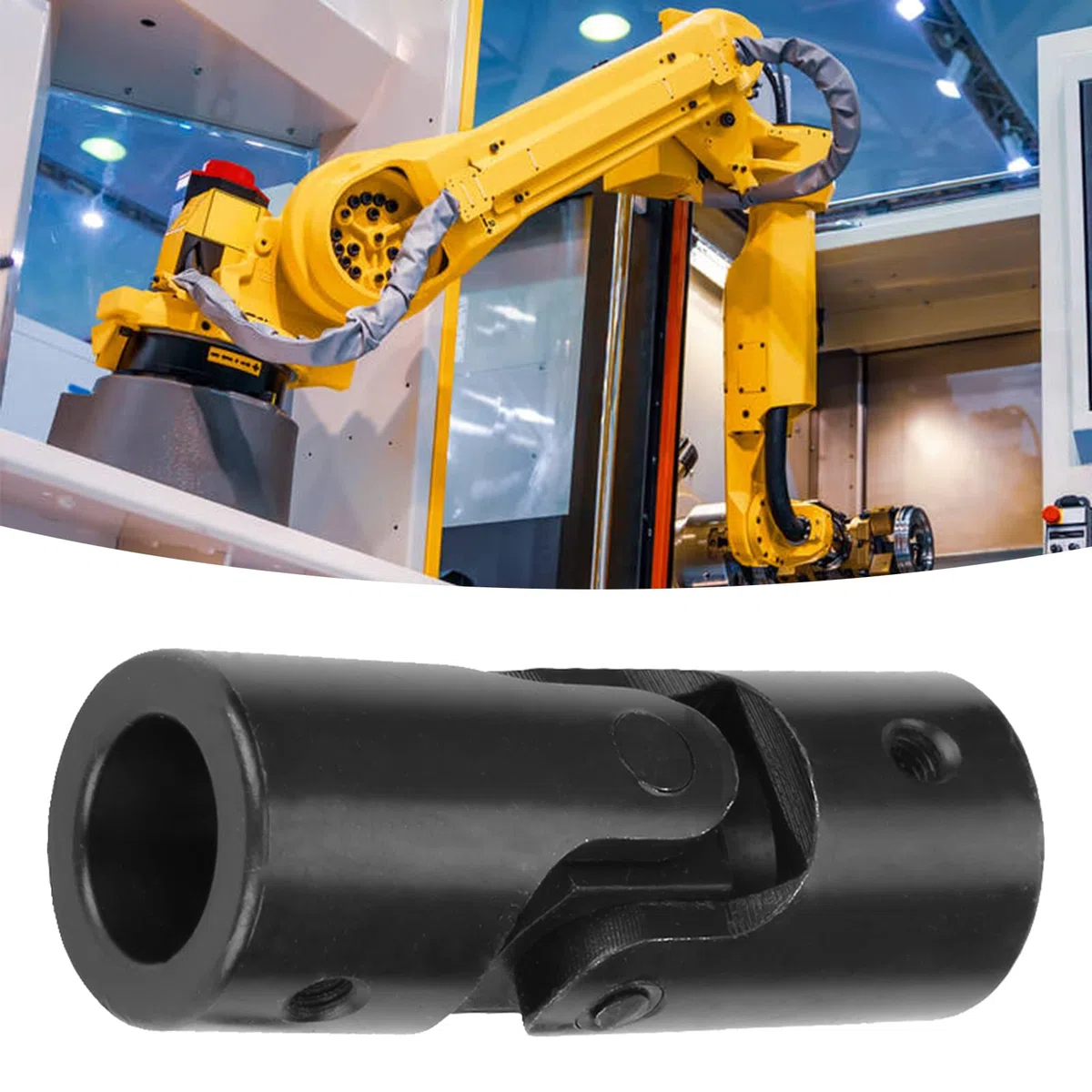 Gegong Acoplamiento de unión universal, conector del eje 32x20x85 mm, enlace de dirección, acoplador del motor, junta de bricolaje u