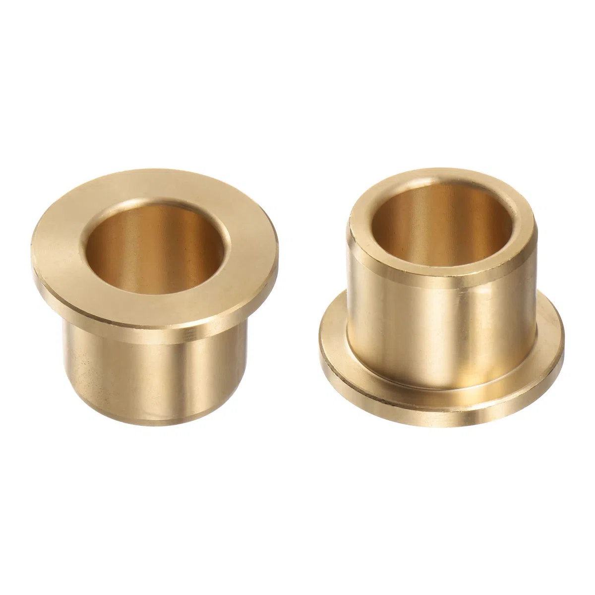 QUARKZMAN 2uds Brida Cojinete Manguito 16mm Interior Diámetro 22mm OD 20mm Longitud 3mm Brida Grosor Bronce Buje Autolubricantes Bujes Manguito para Industriales Equipos