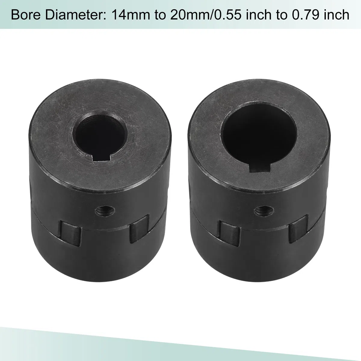 sourcing map Flexible Acoplamiento Eje 14mm a 20mm 53mm x 44,5mm Motor Acoplador Junta