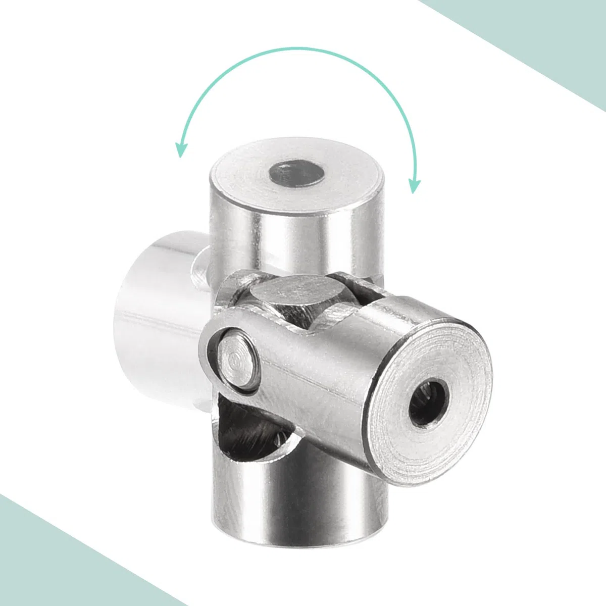 sourcing map Acoplamiento universal giratorio de eje de 2 mm a 3 mm de diámetro interior L23 x D9 con tornillos y llave para modelo RC, paquete de 5