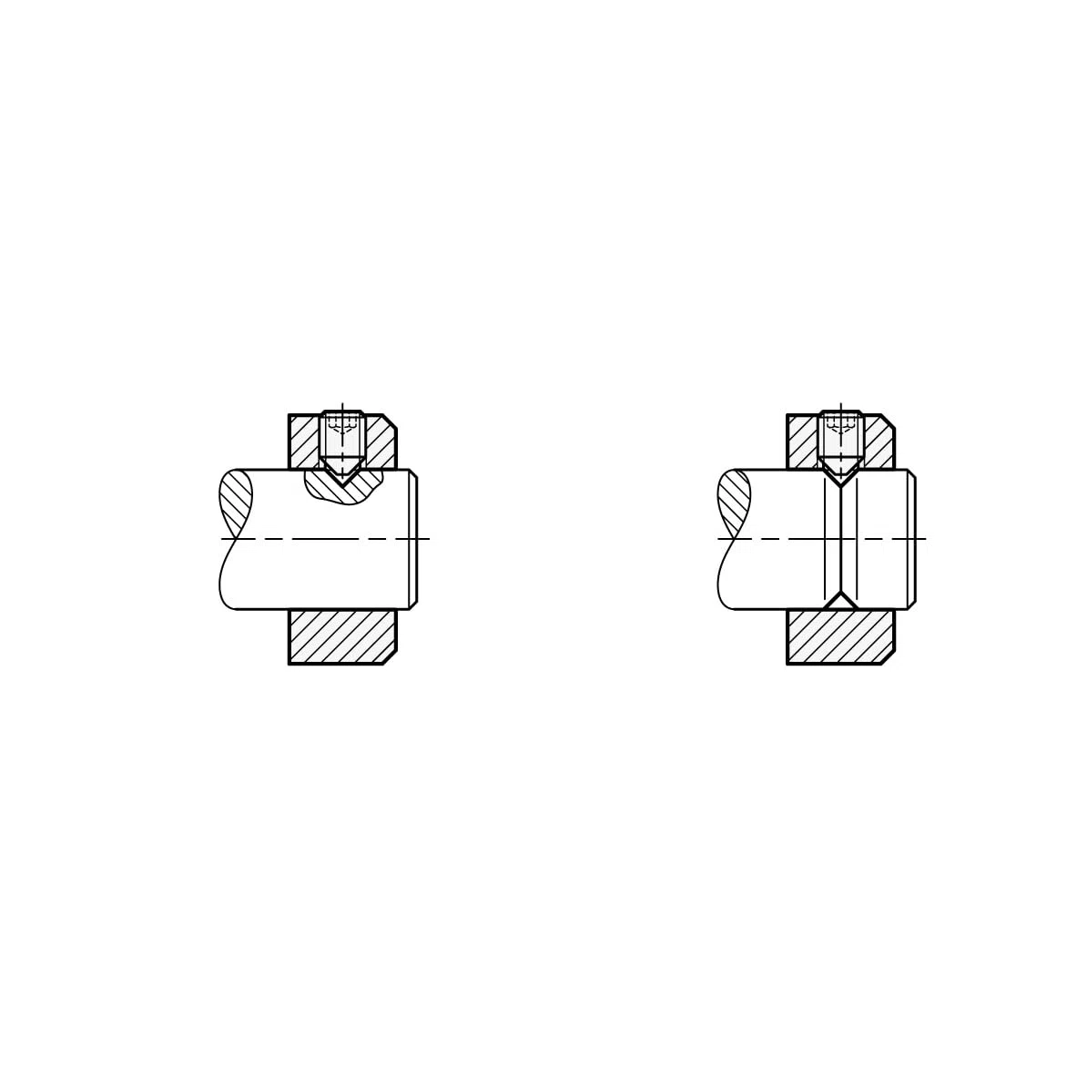 Ganter Normelemente | Anillos de ajuste, acero galvanizado, 4 unidades, tornillo roscado con hexágono interior DIN 914, orificio de 35 mm, GN 705-35-E-ZB