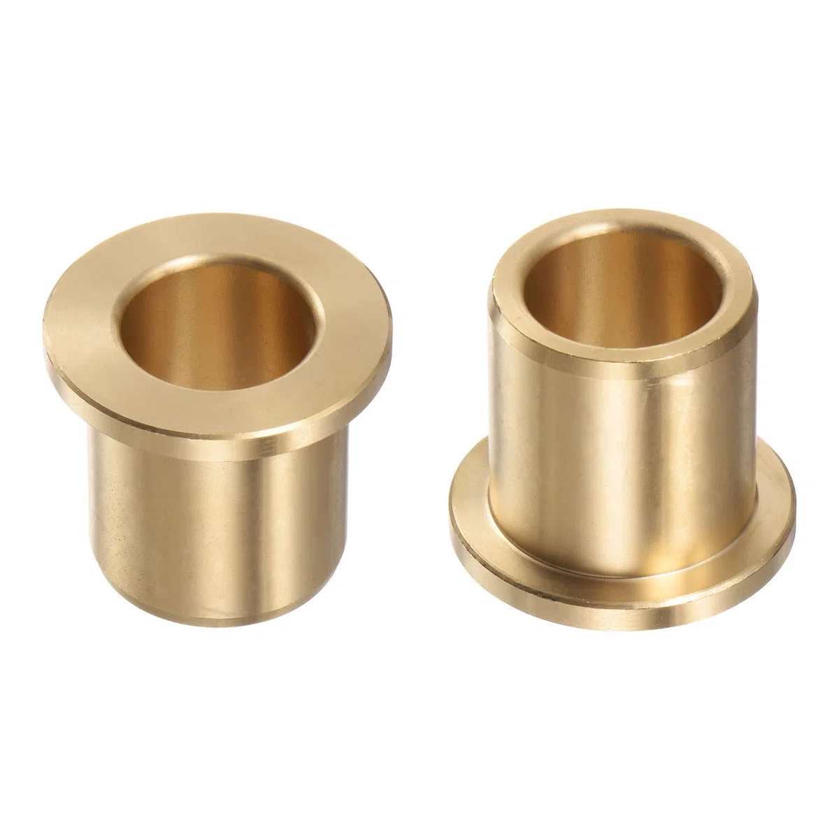 QUARKZMAN 2uds Brida Cojinete Manguito 16mm Interior Diámetro 22mm OD 25mm Longitud 3mm Brida Grosor Bronce Buje Autolubricantes Bujes Manguito para Industriales Equipos