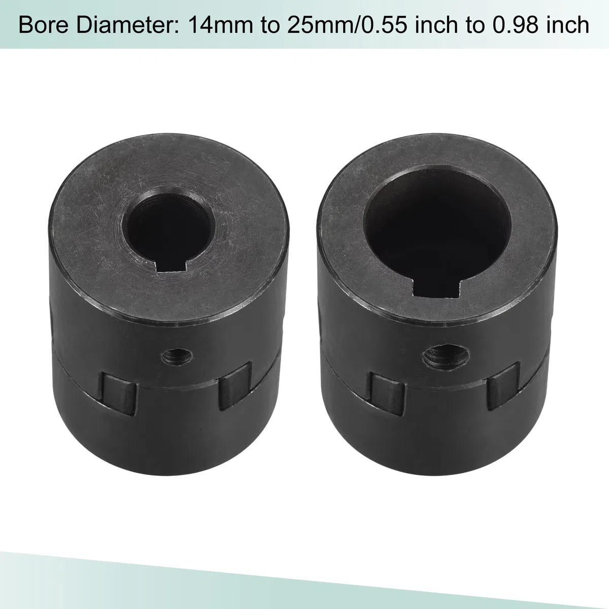 sourcing map Flexible Acoplamiento Eje 14mm a 25mm 53mm x 44,5mm Motor Acoplador Junta