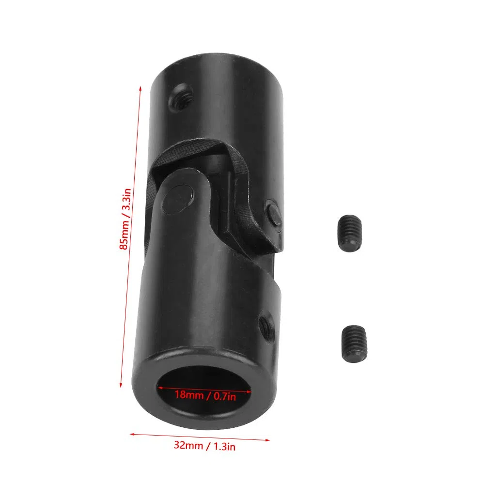 Acoplador de Eje Universal 18 mm a 32 mm, Conector de Motor de Metal con Tornillos, Acoplamiento Giratorio para Motor, Empalme Universal Robusto y Duradero