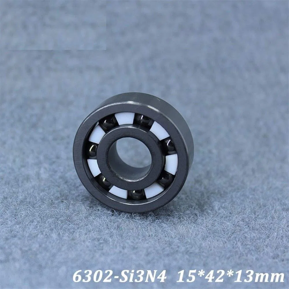 6302 6302CE Cojinete de cerámica Completo 15 * 42 * 13 mm Si3N4 Material Todos los rodamientos de Bolas de cerámica de nitruro de silicio