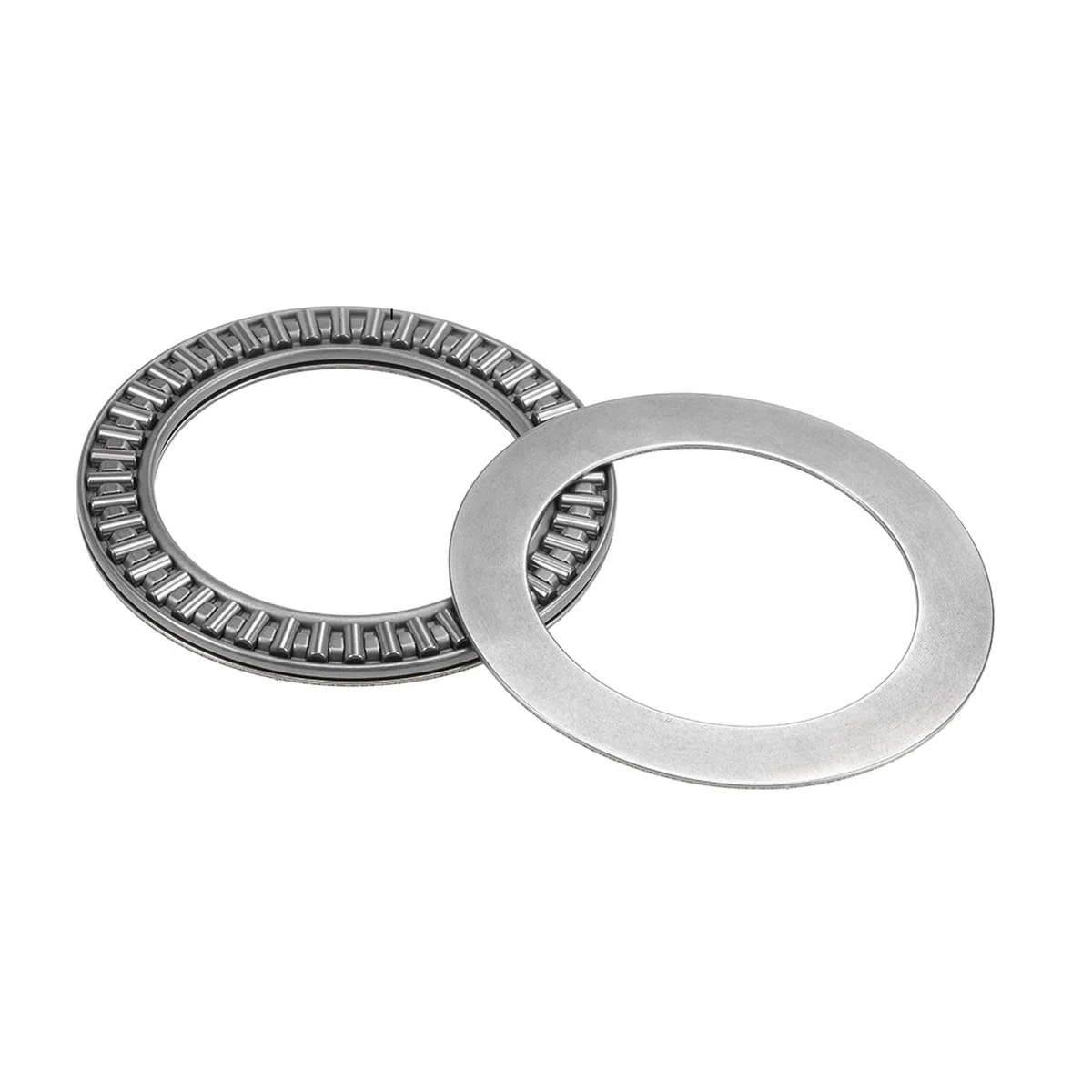 2uds AXK5578 Empuje Aguja Rodillo Rodamientos - [55mm x 78mm x 3mm] con Arandela para Transporte Equipo Uso, Cromado Acero