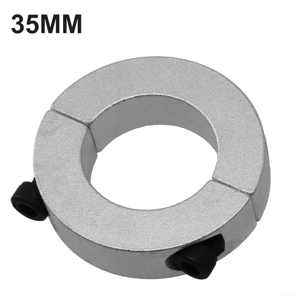 Abrazadera de cuello de eje dividido doble de aleación de aluminio de dos piezas con tornillos de tapa DIN 912, mecanizado de precisión para maquinaria industrial y CNC, resistente a la corrosión (35