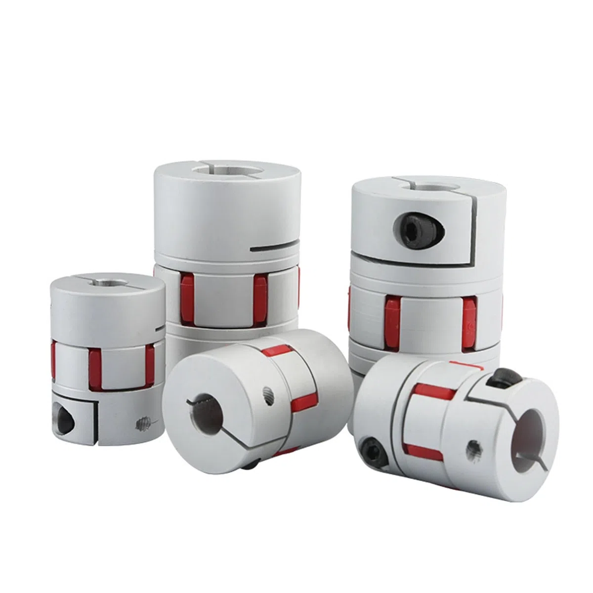 1 acoplamiento de eje flexible de aluminio ciruela D40 L55, conector de motor flexible acoplador adaptador de eje 8/10/12/14/16/18/20/22 mm