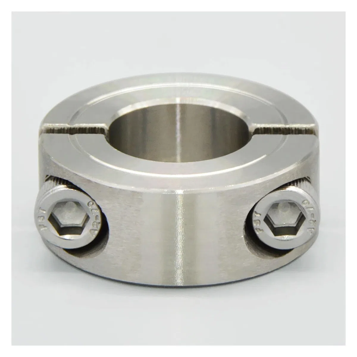 SCS - Collarines de Eje de Acero Inoxidable Anillo de fijación Dividido Anillo de retención atornillado Anillo de ubicación Sujetador Abrazadera de Garganta(SCS-D90-E122-B23)