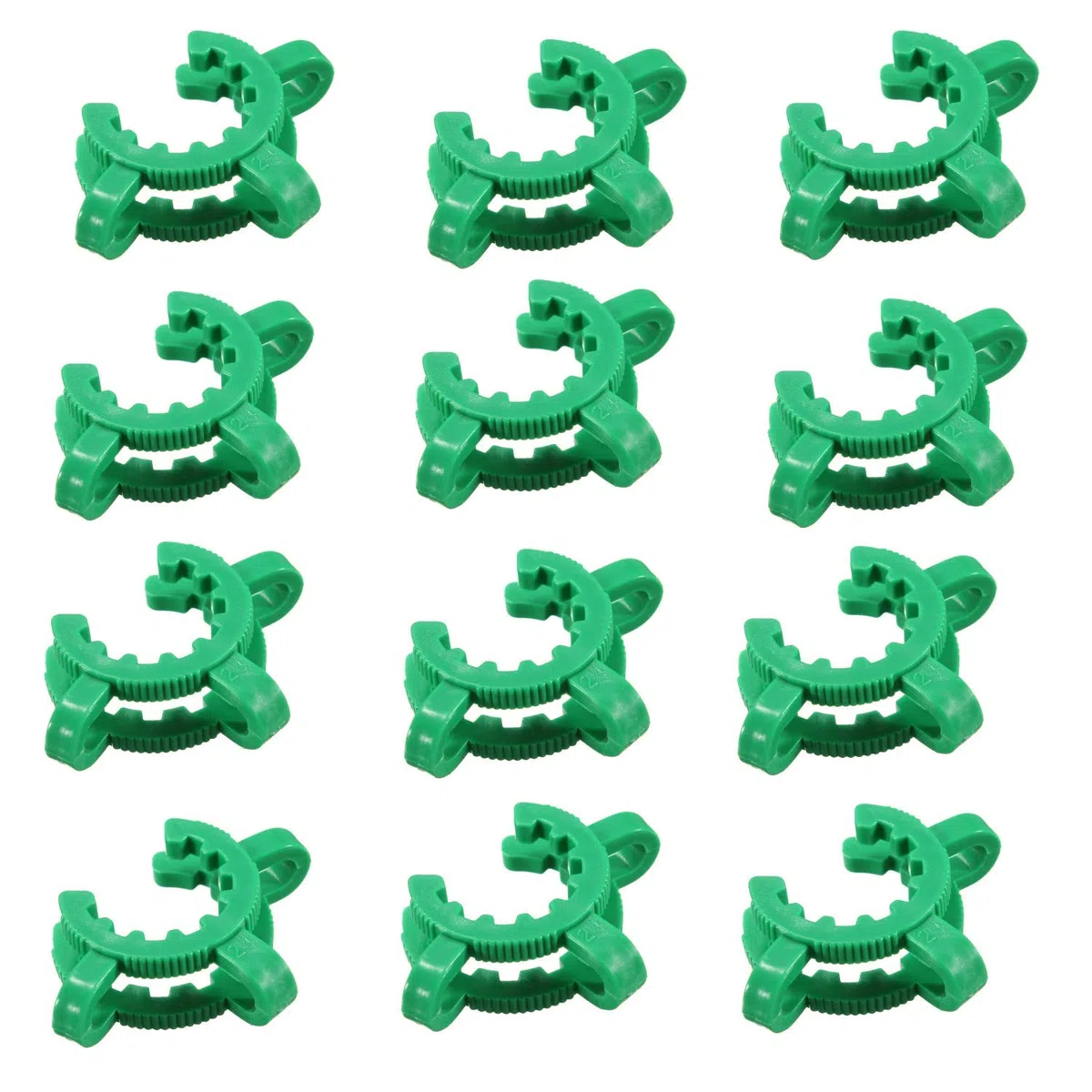 12 piezas Keck Clips Ground Joints #24, Standard Taper POM para articulaciones 24/29 y 24/40