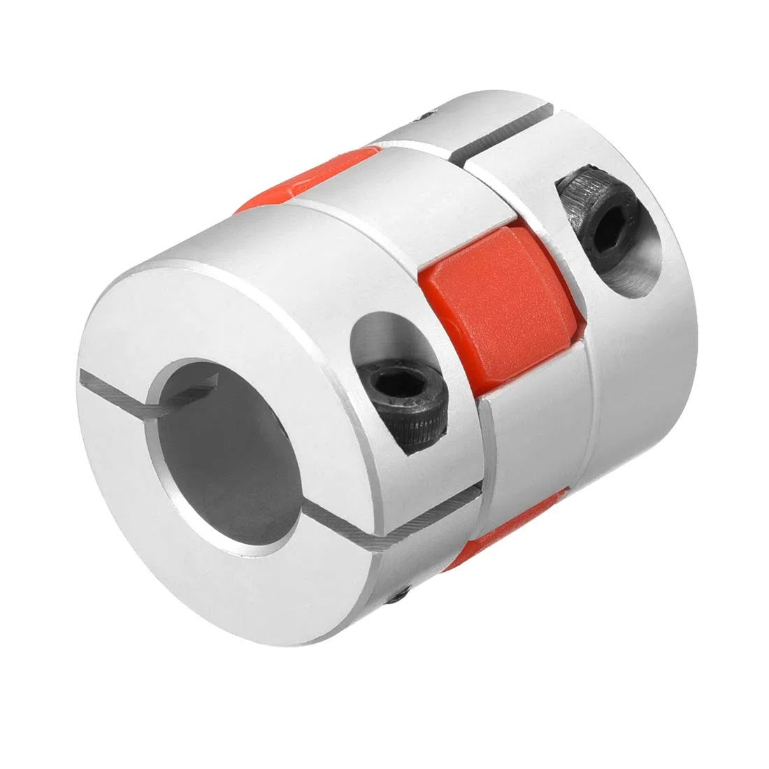 sourcing map Eje Acoplamiento 12mm a 15mm Calibre L35xD30 Flexible Acoplador Junta para Servo Escalonado Motor