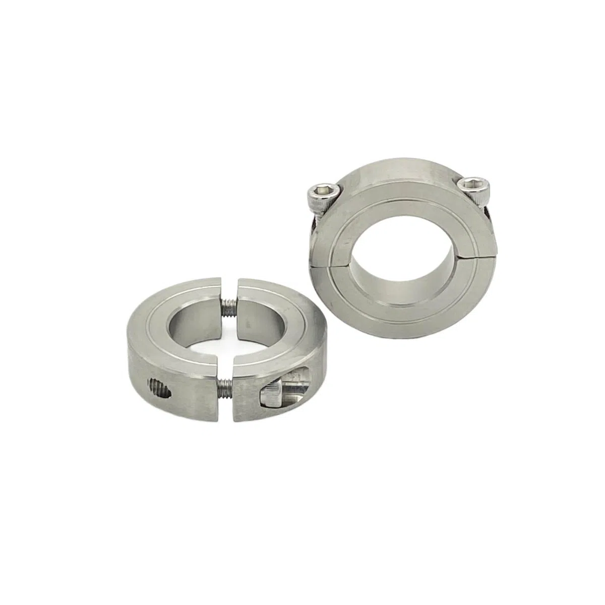 Anillo de retención del collarín del eje 1 Uds. Collar de eje de tipo dividido conjunto de acero inoxidable anillo de ajuste diámetro interior 3/4/5/6/8/10/12(90-118-19)