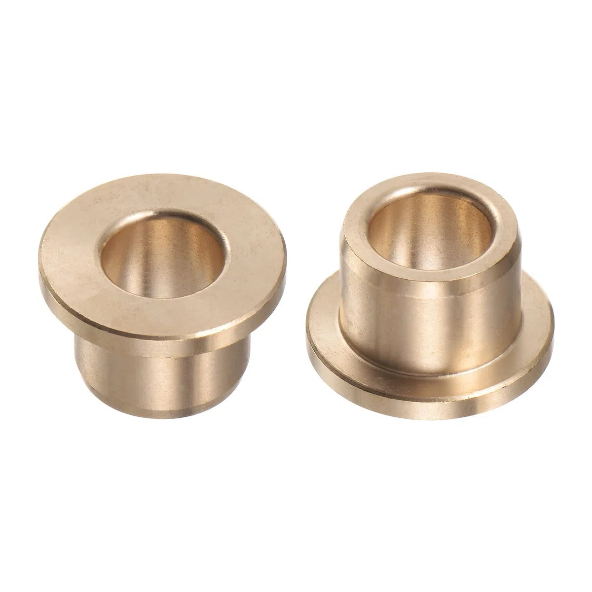 QUARKZMAN 2uds Brida Rodamiento Manguito 12mm Interior Diámetro 18mm OD 15mm Longitud 3mm Brida Grosor Bronce Rodamiento Autolubricantes Rodamientos Manguito para Industriales Equipos