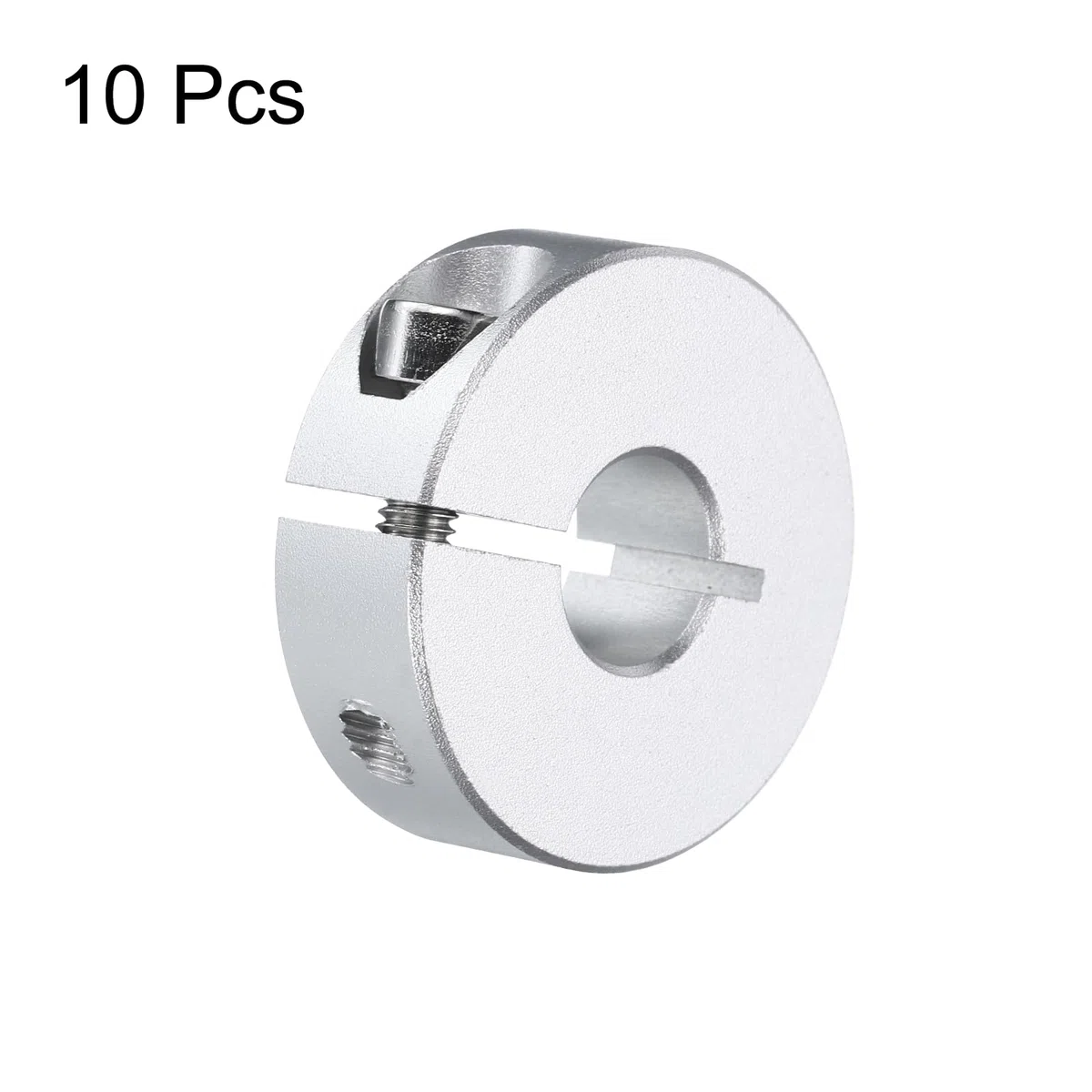 QUARKZMAN 10 Piezas de Collar de Eje Dividido con Abrazadera Individual de 10 mm de Diámetro Interior, Collar de Sujeción de Una Pieza, 30 mm de Diámetro Exterior, 10 mm de Grosor