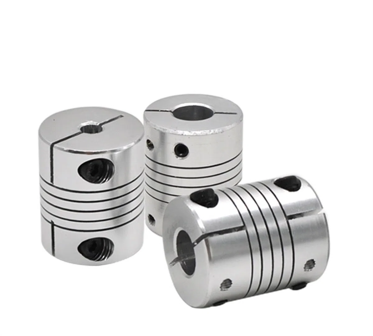 Conector de acoplamiento flexible de flor de ciruelo 1 Uds D32L40 acoplamiento de eje de aluminio conector de Motor de acoplador Flexible(15mm-15mm)