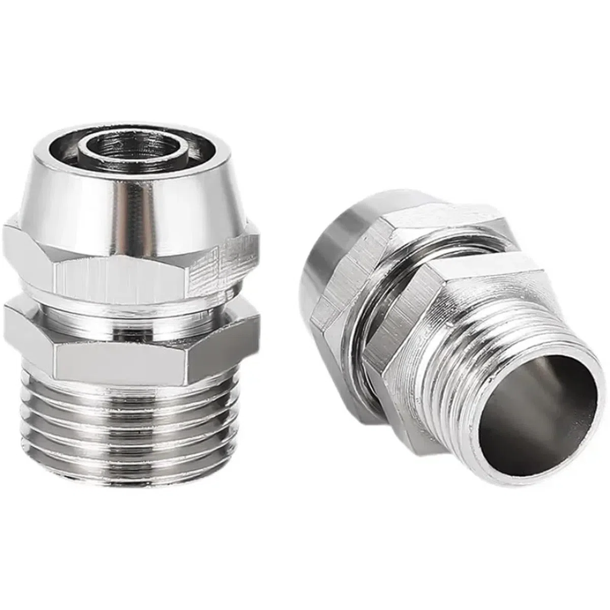 PC4 6 8 10 12 mm Tubo de tubo a 1/8 1/4 3/8 1/2 accesorios de tornillo de tráquea de cobre, 200 unidades (PC12-01)