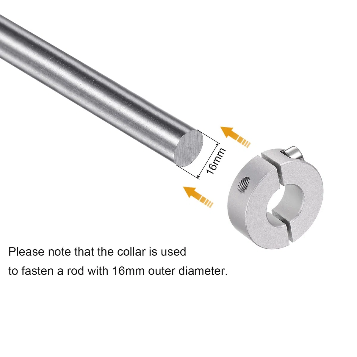 QUARKZMAN 4uds Doble Dividido Collar Eje para Eje 16mm Tornillos Abrazaderas Colocar Collares, 35mm OD, 12mm Ancho, para Topes, Posición, Sujeción Poleas Temporalizadoras, Anodización