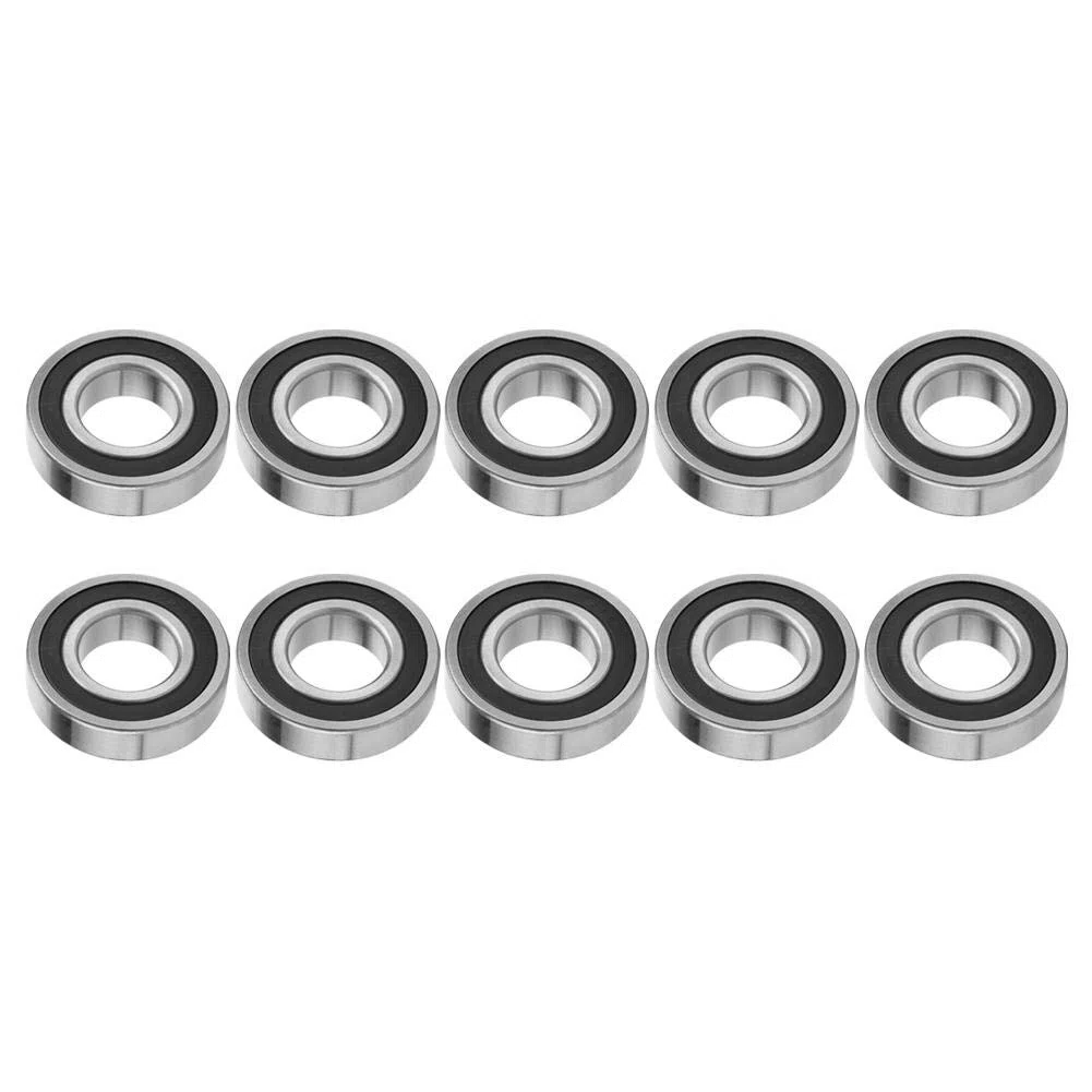 NITRIP 10Pcs 6206-2RS Alto tempo Sello de doble cara Rodamiento rígido de bolas de rodadura 30x62x16mm
