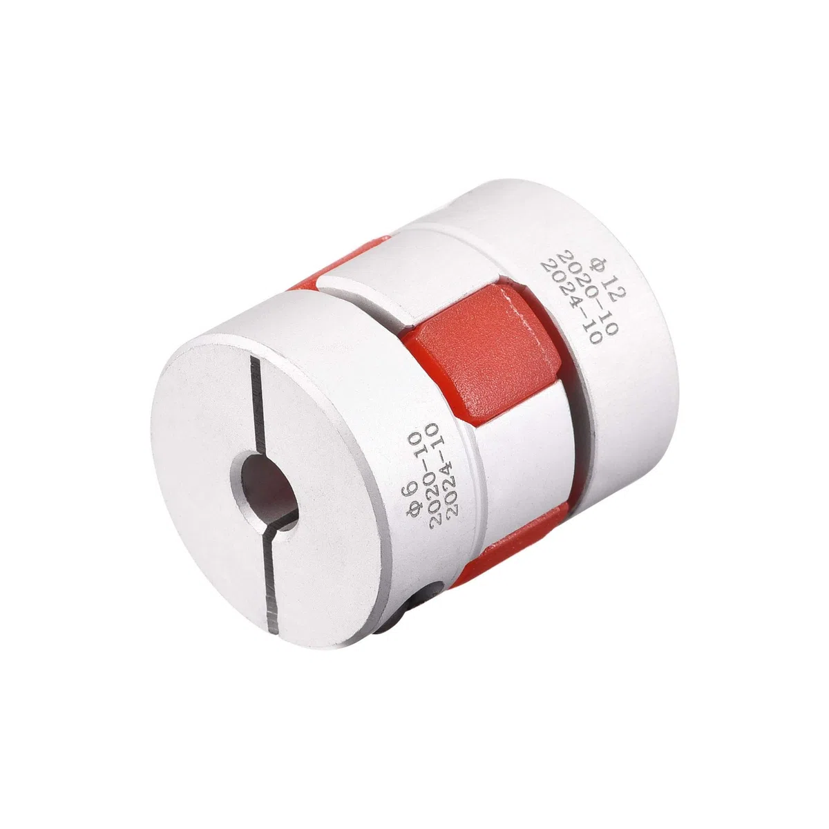 sourcing map Acoplador de mandíbula flexible de 6 mm a 12 mm L31 x D25 para servomotor