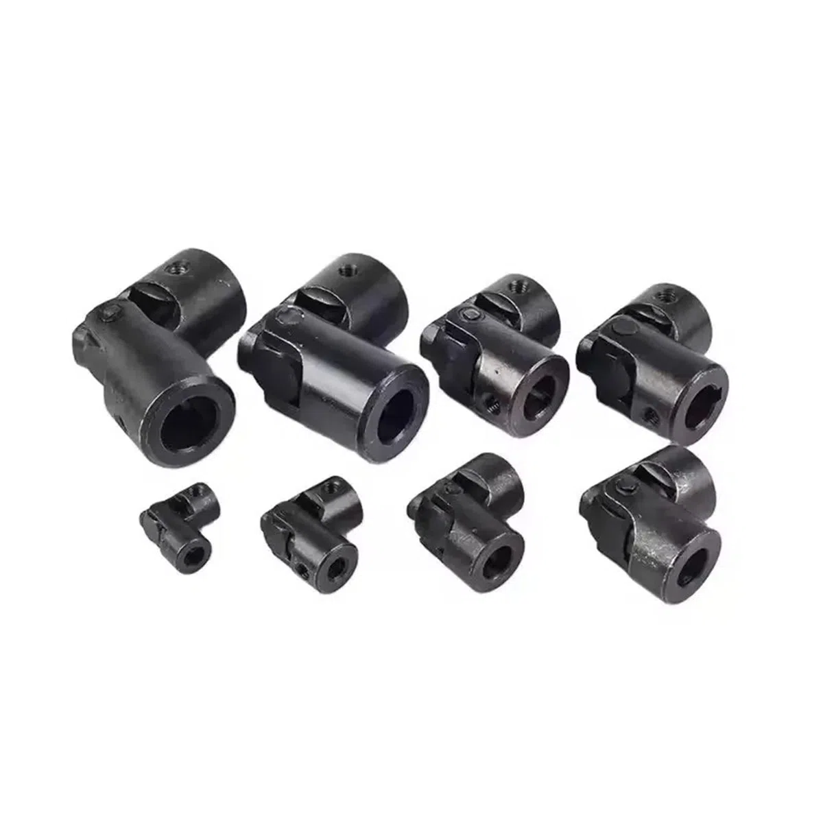 Conector de motor de acoplamiento de eje de junta universal simple, junta universal de dirección DIY, 10 x 20 x 45 mm, 1-10 piezas(8pcs 10x20x45mm)