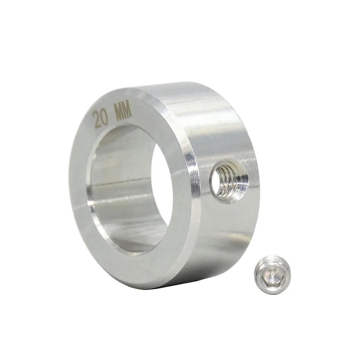 Anillo de retención del collarín del eje Collares de eje de tornillo de fijación de estilo de acero inoxidable macizo, anillo de retención de orificio, diámetro interior de 3-100mm(45-70-18 1pcs)