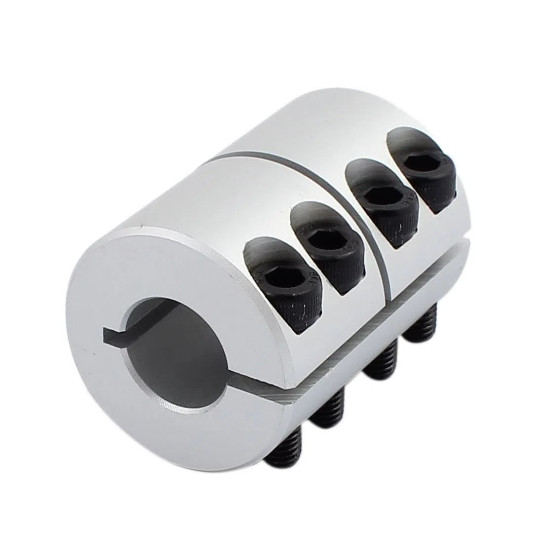 sourcing map Acoplamiento Rígido de Eje de 8mm a 14mm, Acoplador 45mm Longitud 32mm Diámetro, Motor de Junta de Aleación de Aluminio para Impresora 3D, Máquina CNC, Codificador DIY