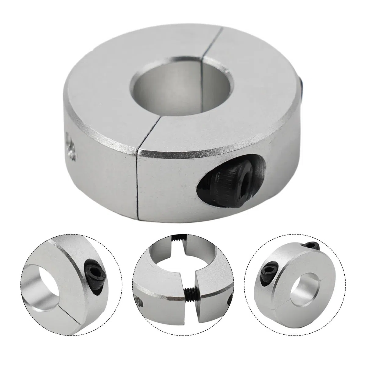 Collar de eje de aleación de aluminio, 1 unidad