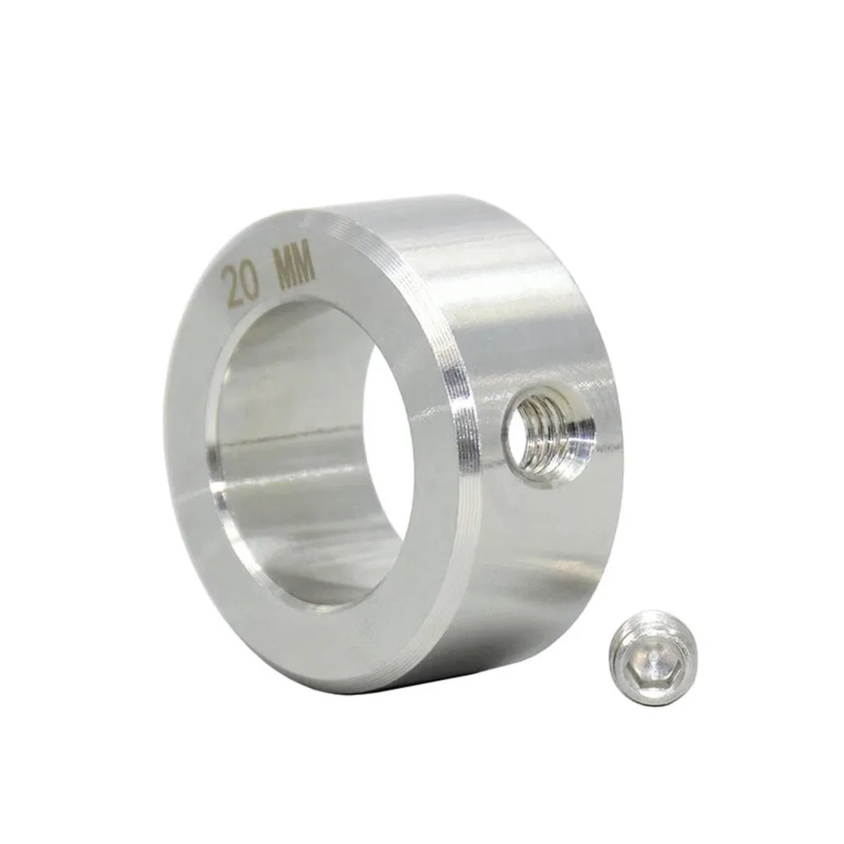 Anillo de retención del collarín del eje Collares de eje de tornillo de fijación de estilo de acero inoxidable macizo, anillo de retención de orificio, diámetro interior de 3-100mm(45-70-18 1pcs)