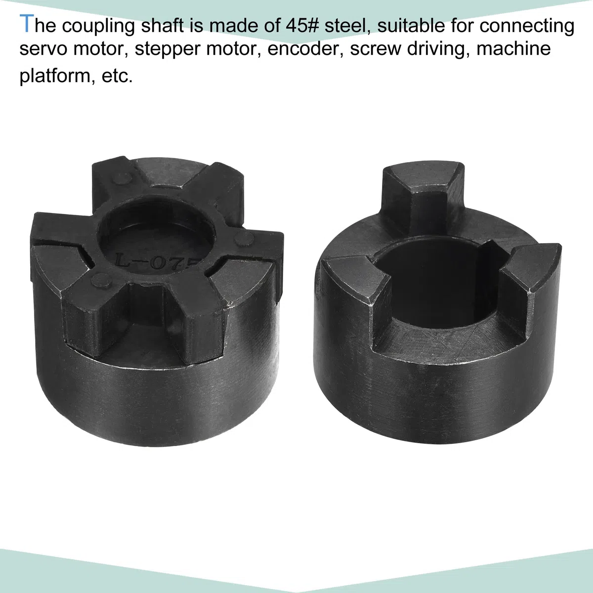 sourcing map Acoplamiento Flexible de Eje de 20mm a 24mm, Acoplador 52mm Longitud 44mm Diámetro, Conector de 45# Acero, Accesorios para Motor