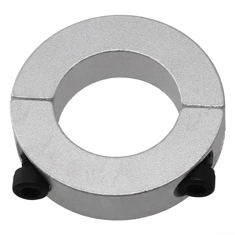 Abrazadera de cuello de eje dividido doble de aleación de aluminio de dos piezas con tornillos de tapa DIN 912, mecanizado de precisión para maquinaria industrial y CNC, resistente a la corrosión (35