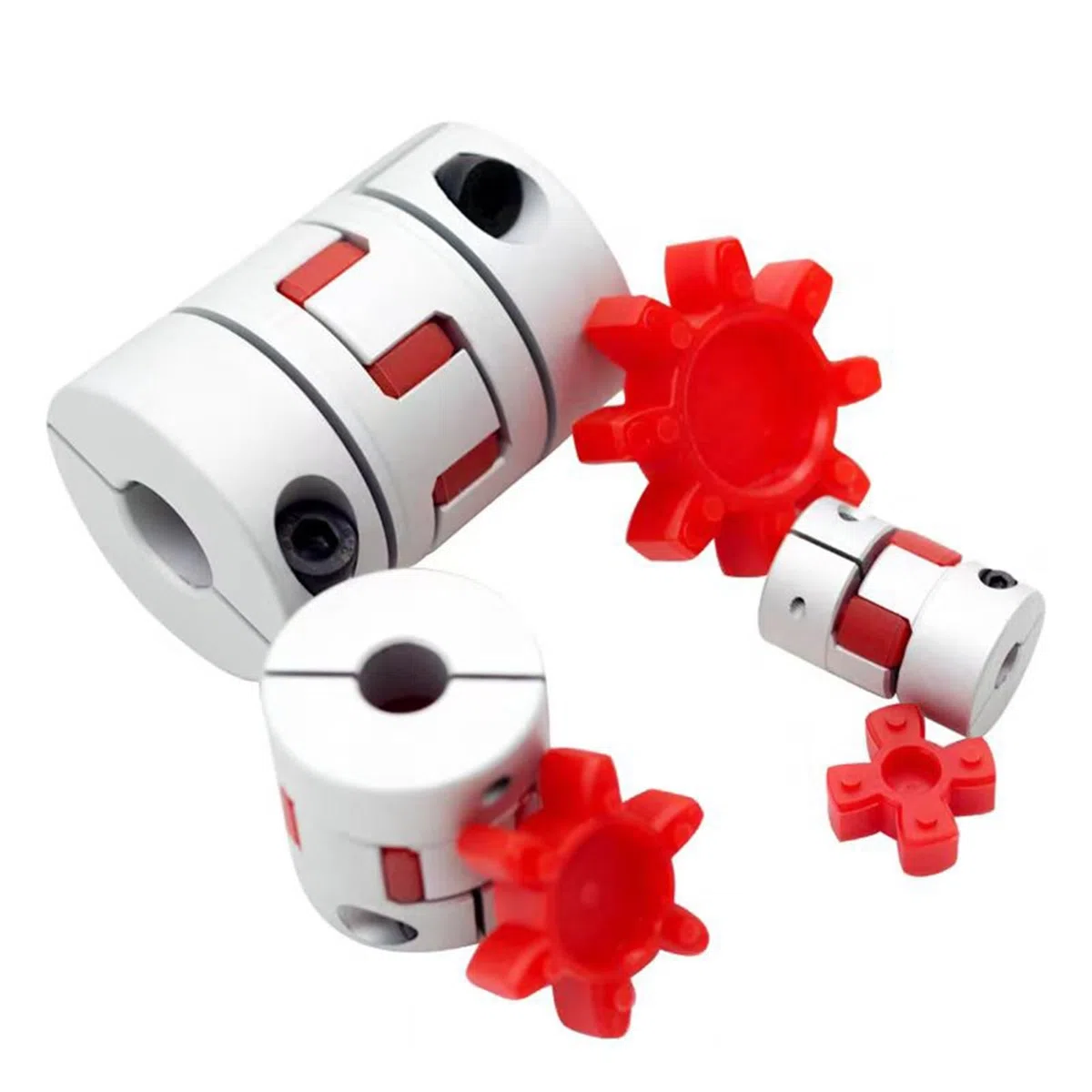 Compatible con el acoplador de abrazadera flexible serie LM D55L78, tamaño de eje de 10 mm a 32 mm, acoplamiento de eje de mordaza CNC for servomotor paso a paso.(16x28mm)