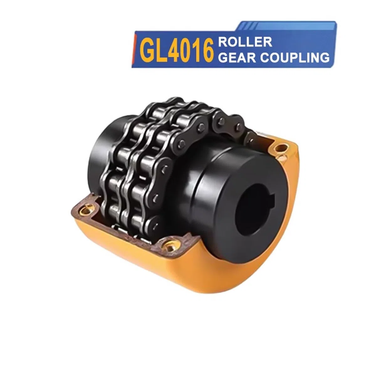 Acoplador de Engranajes de Rodillos GL4016 15-32 con Orificio Interior de Acero al Carbono(GL4016 Hole 22-22)