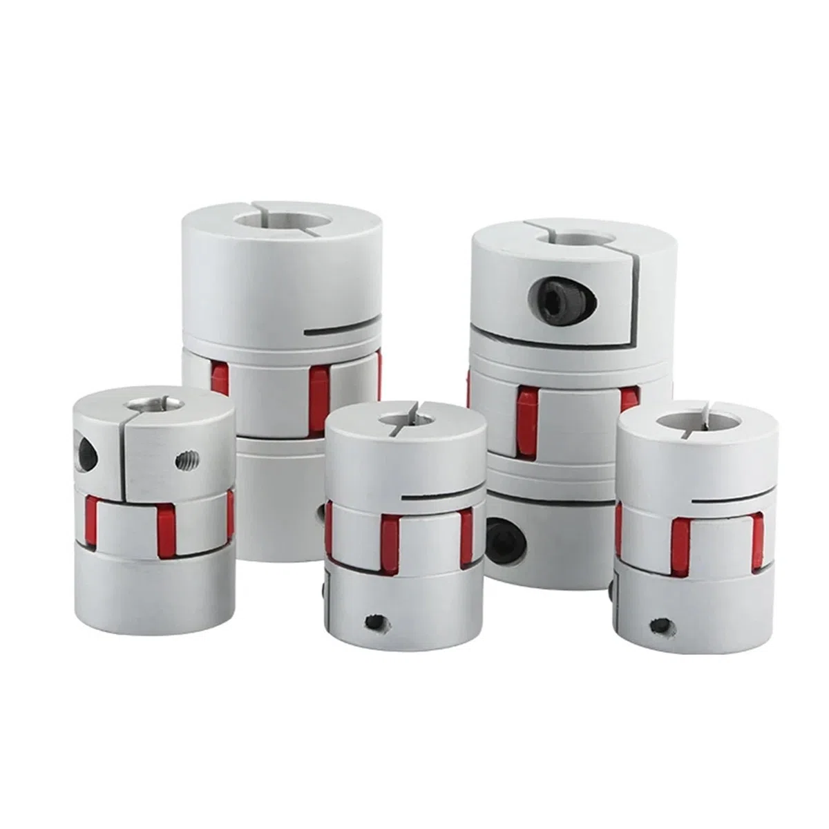 1 acoplamiento de eje flexible de aluminio ciruela D40 L55, conector de motor flexible acoplador adaptador de eje 8/10/12/14/16/18/20/22 mm