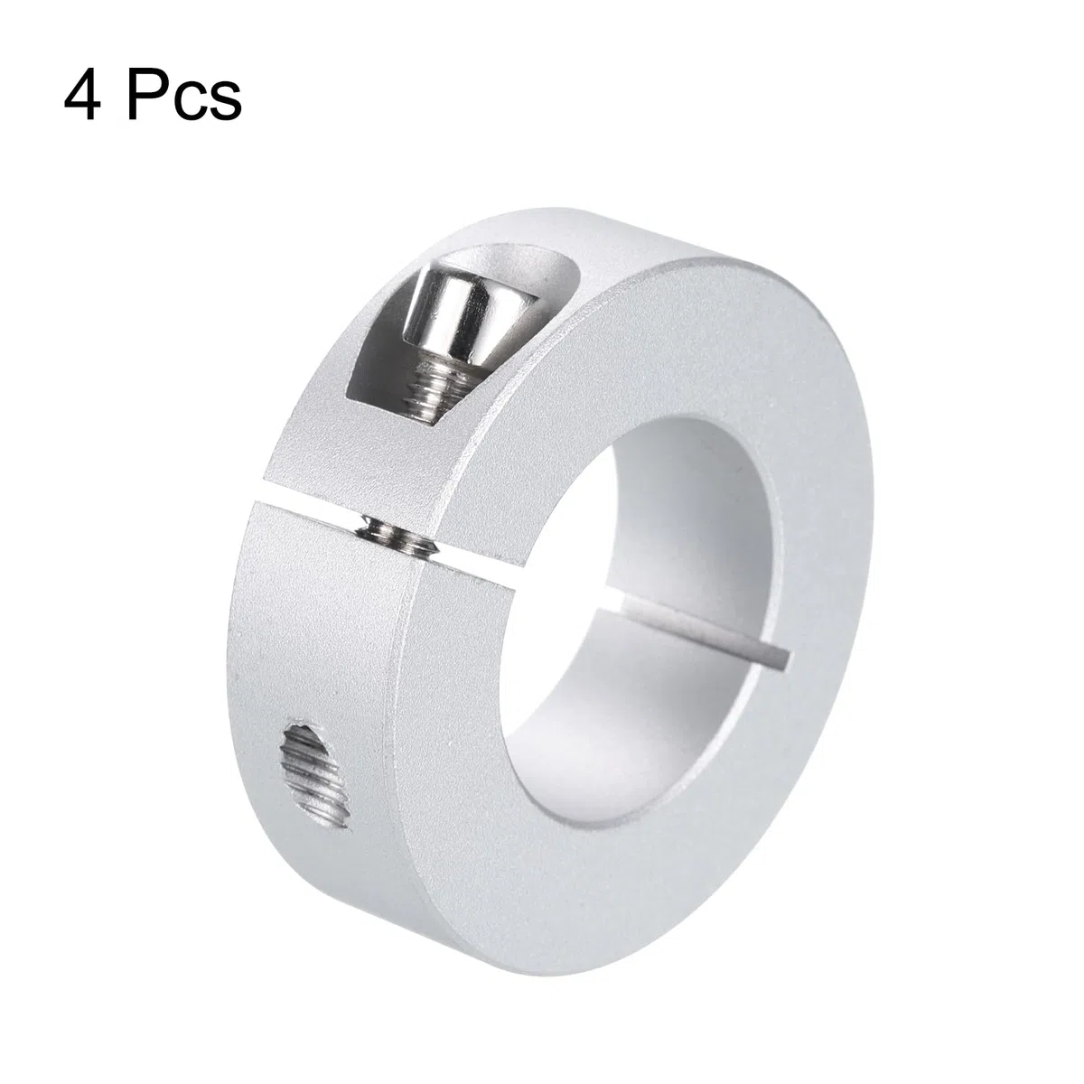 QUARKZMAN 4pcs Abrazadera de Eje Dividida Individual de 28mm de Diámetro Interior, Abrazadera de Sujeción de Una Pieza, 50mm de Diámetro Exterior, 15mm de Grosor
