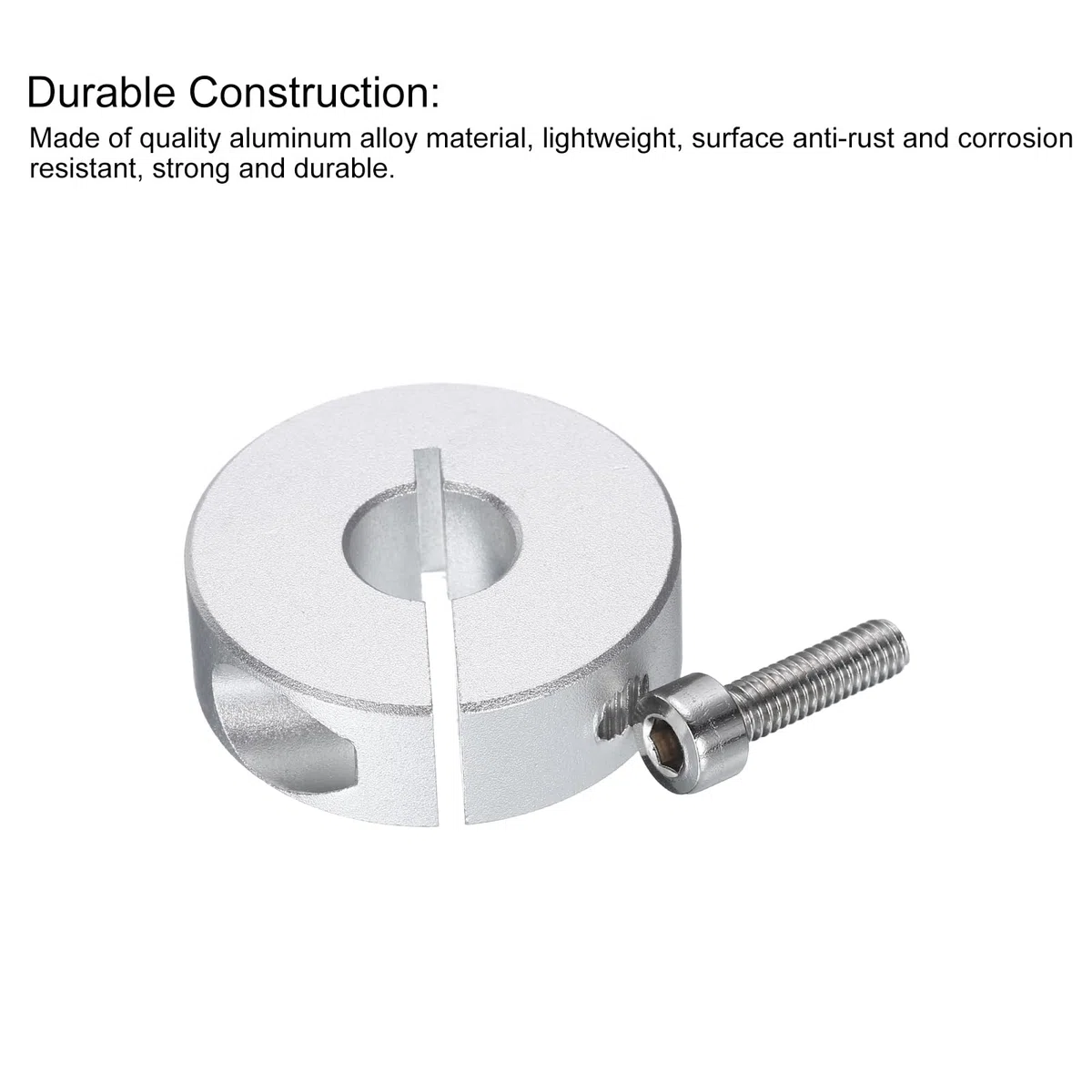 QUARKZMAN 10 Piezas de Collar de Eje Dividido con Abrazadera Individual de 10 mm de Diámetro Interior, Collar de Sujeción de Una Pieza, 30 mm de Diámetro Exterior, 10 mm de Grosor